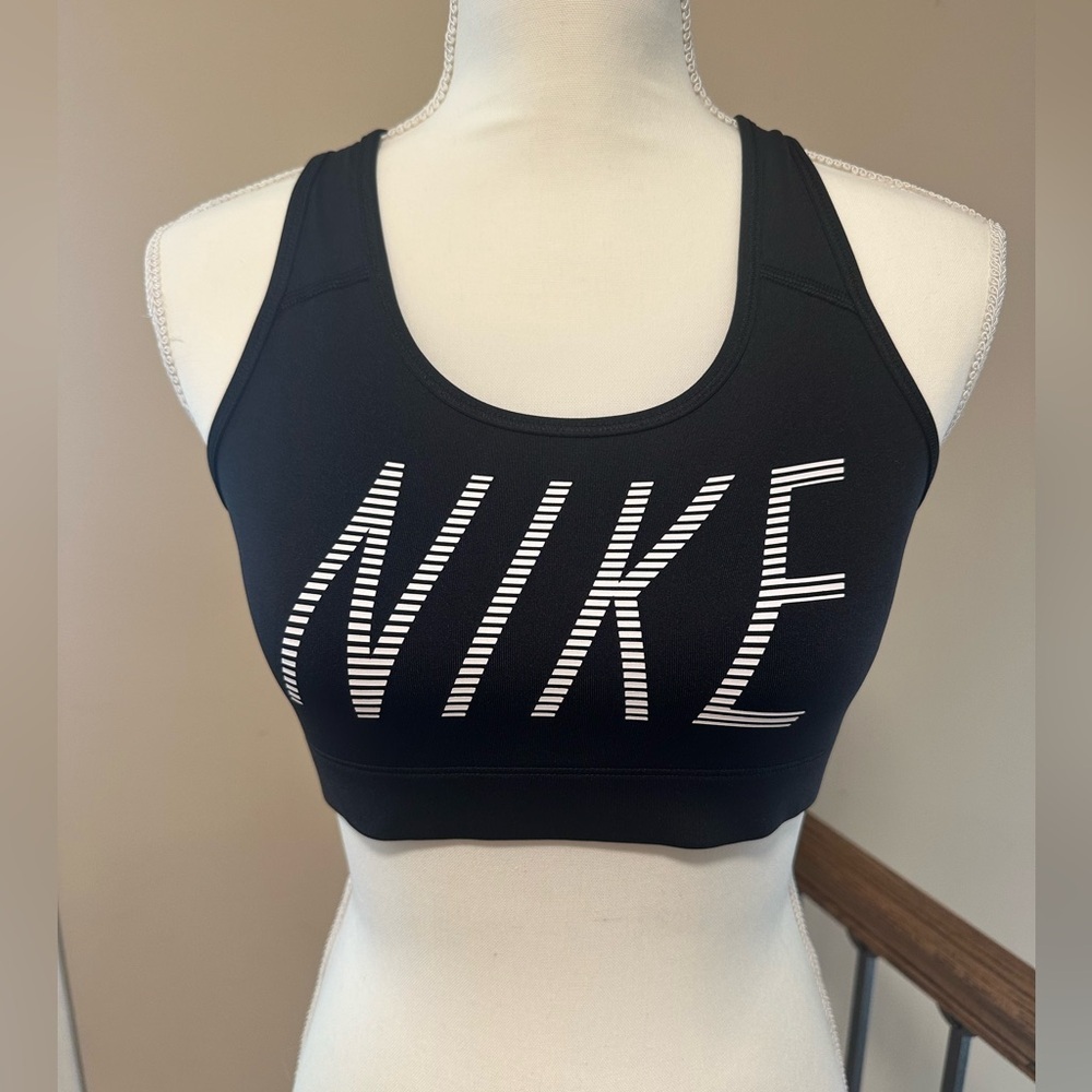 Nike Black and White Sports Bra Intimates